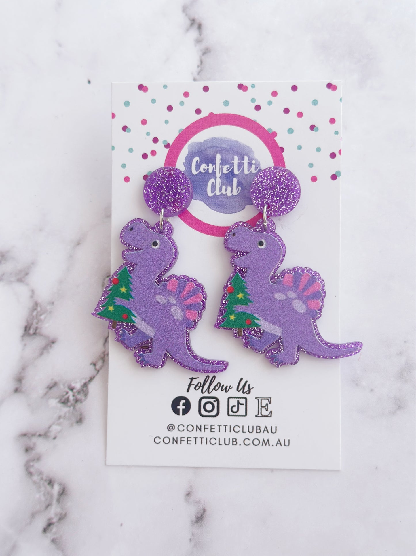 Christmas Purple Dinosaur