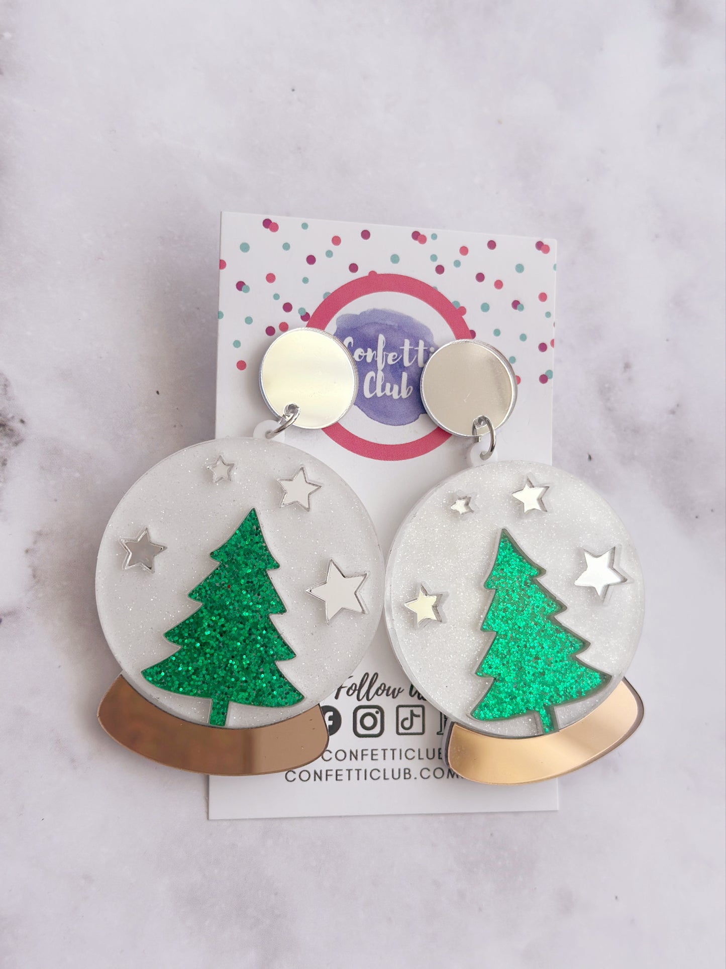 Large Snow Globe Dangles