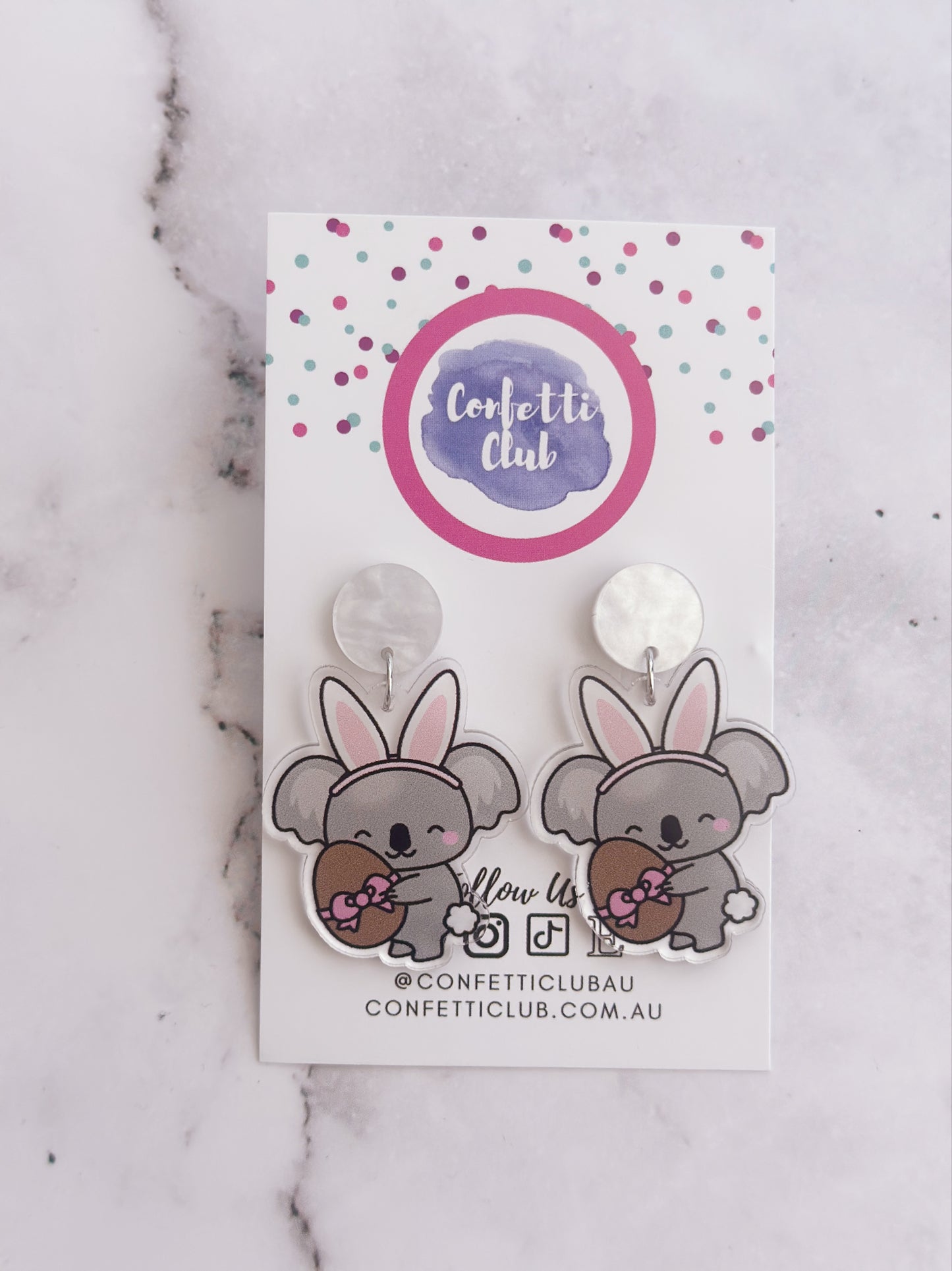 Koala Easter Egg Dangles
